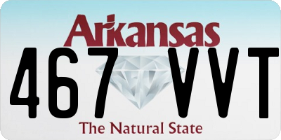 AR license plate 467VVT