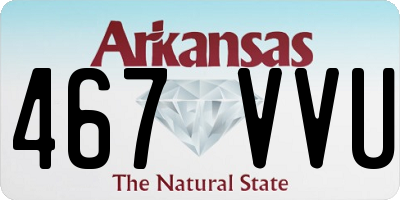 AR license plate 467VVU