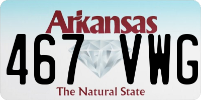 AR license plate 467VWG
