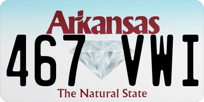 AR license plate 467VWI