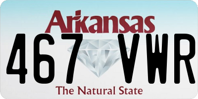 AR license plate 467VWR