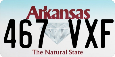 AR license plate 467VXF
