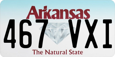 AR license plate 467VXI