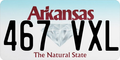 AR license plate 467VXL