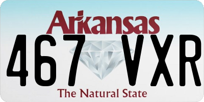 AR license plate 467VXR