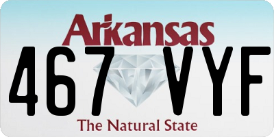 AR license plate 467VYF
