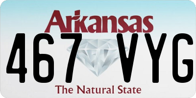 AR license plate 467VYG