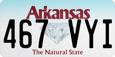 AR license plate 467VYI