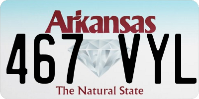 AR license plate 467VYL