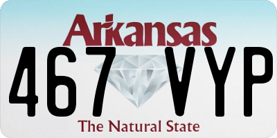 AR license plate 467VYP