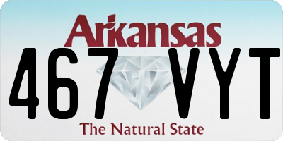 AR license plate 467VYT