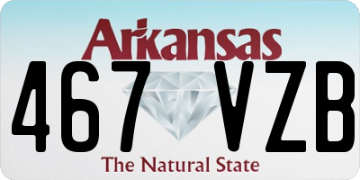 AR license plate 467VZB