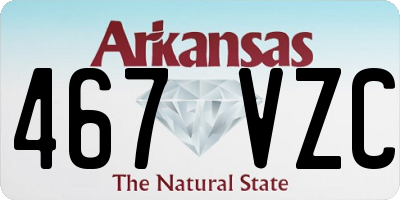AR license plate 467VZC