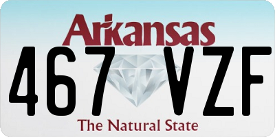 AR license plate 467VZF