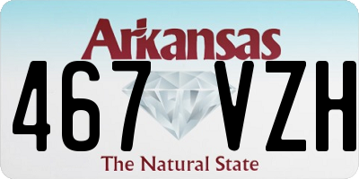 AR license plate 467VZH