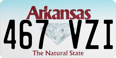 AR license plate 467VZI