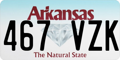 AR license plate 467VZK