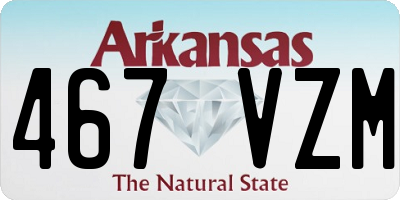 AR license plate 467VZM