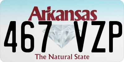 AR license plate 467VZP