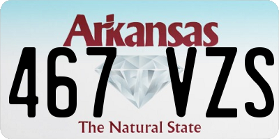 AR license plate 467VZS