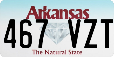 AR license plate 467VZT