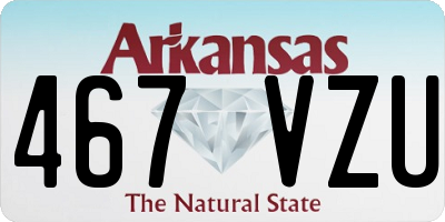 AR license plate 467VZU