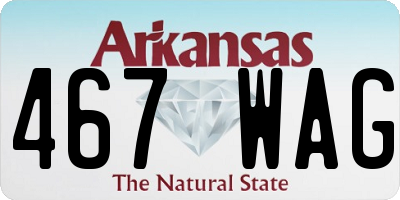 AR license plate 467WAG
