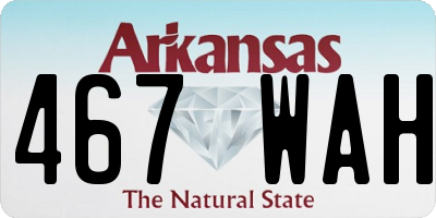 AR license plate 467WAH