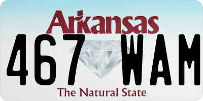 AR license plate 467WAM