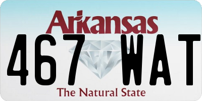 AR license plate 467WAT