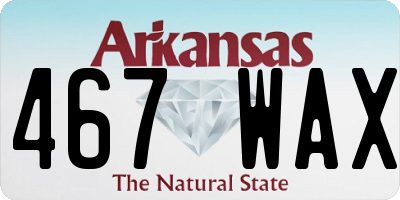 AR license plate 467WAX
