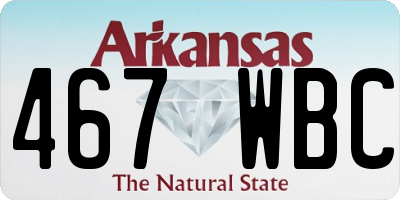 AR license plate 467WBC