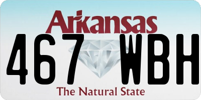 AR license plate 467WBH