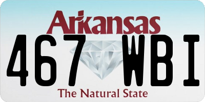 AR license plate 467WBI