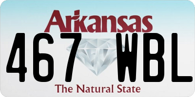AR license plate 467WBL