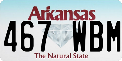 AR license plate 467WBM