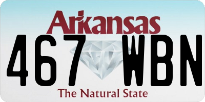 AR license plate 467WBN