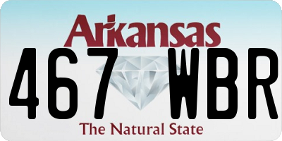 AR license plate 467WBR