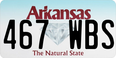 AR license plate 467WBS