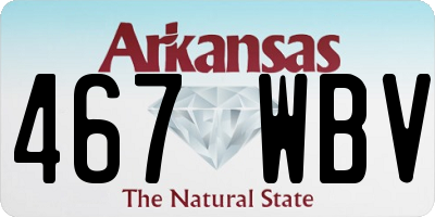 AR license plate 467WBV