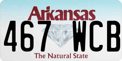 AR license plate 467WCB