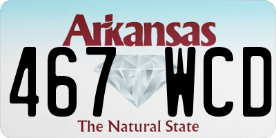 AR license plate 467WCD