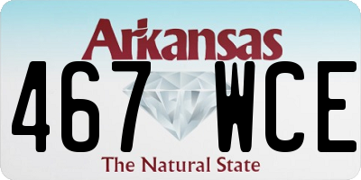 AR license plate 467WCE
