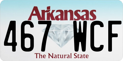 AR license plate 467WCF