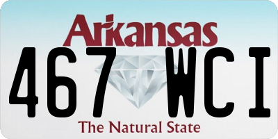 AR license plate 467WCI