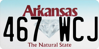 AR license plate 467WCJ