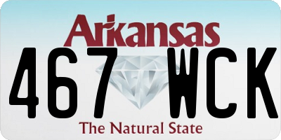 AR license plate 467WCK
