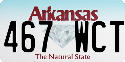 AR license plate 467WCT