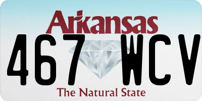 AR license plate 467WCV