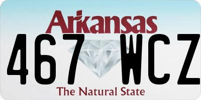 AR license plate 467WCZ